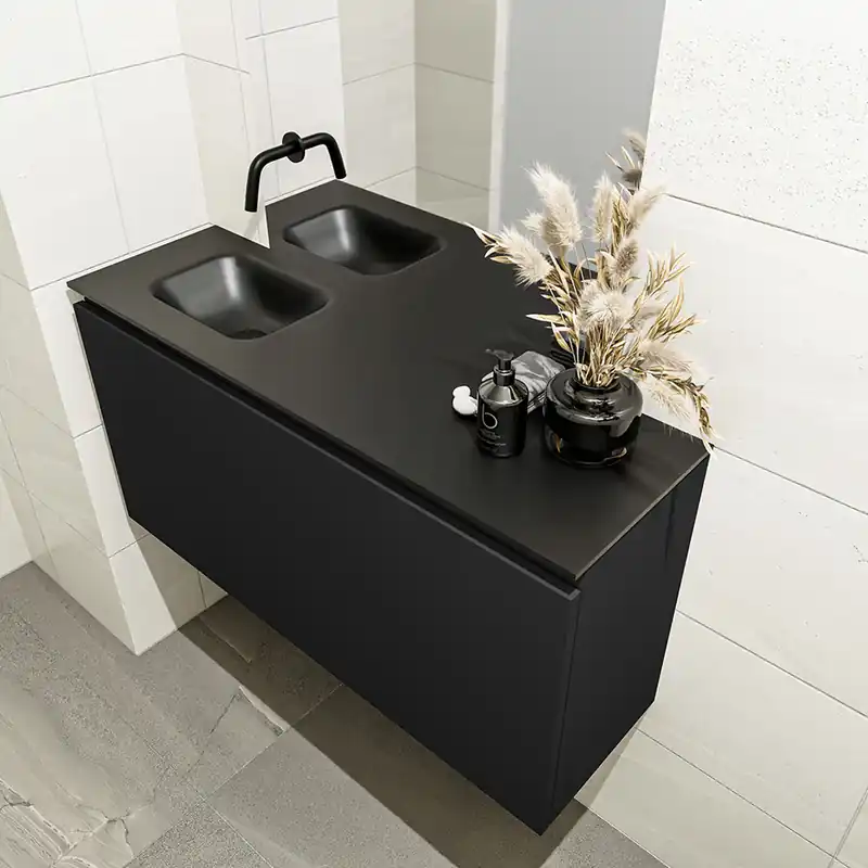 Groothandel Mondiaz Olan 100cm toiletmeubel urban met wastafel urban links geen kraangat