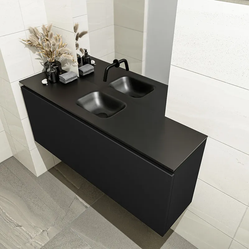 Op = Op Mondiaz Olan 120cm toiletmeubel urban met wastafel urban midden geen kraangat