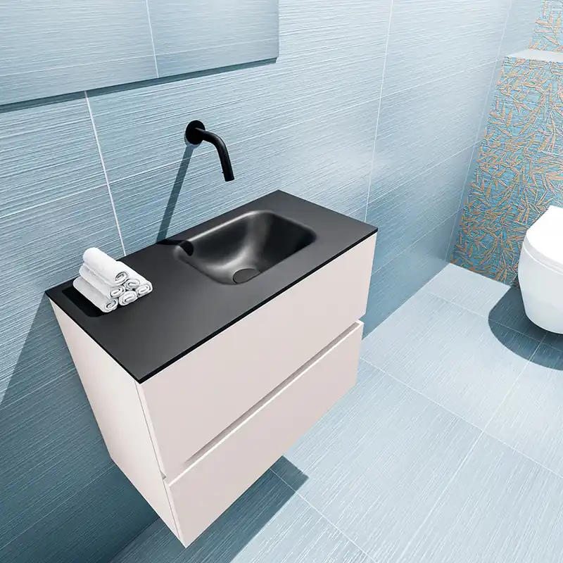 Koop Online Mondiaz Ada 60cm toiletmeubel linen met wastafel urban rechts zonder kraangat