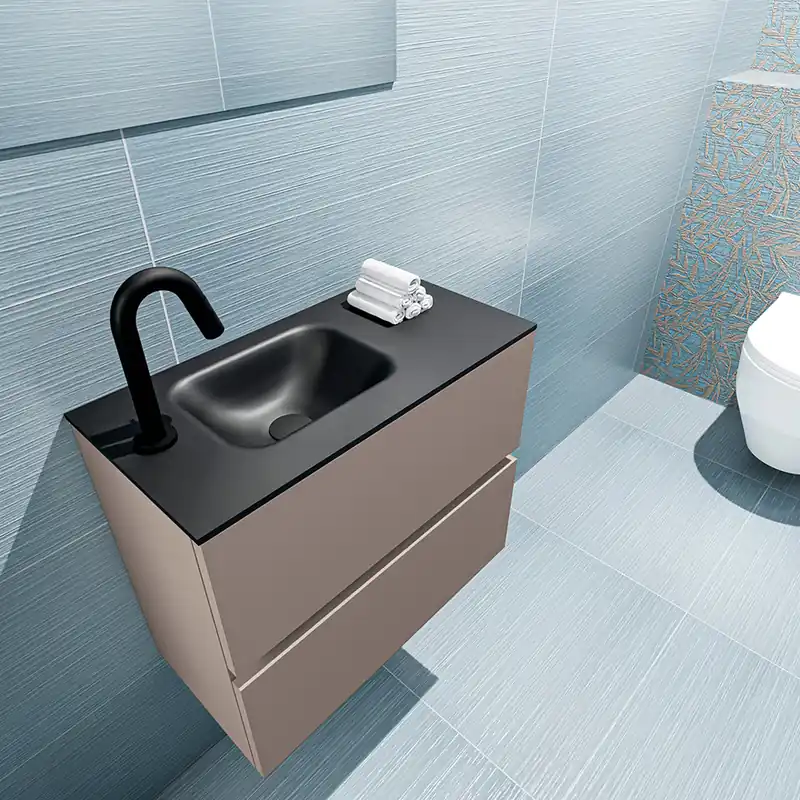 Must-Have Mondiaz Ada 60cm toiletmeubel smoke met wastafel urban links 1 kraangat