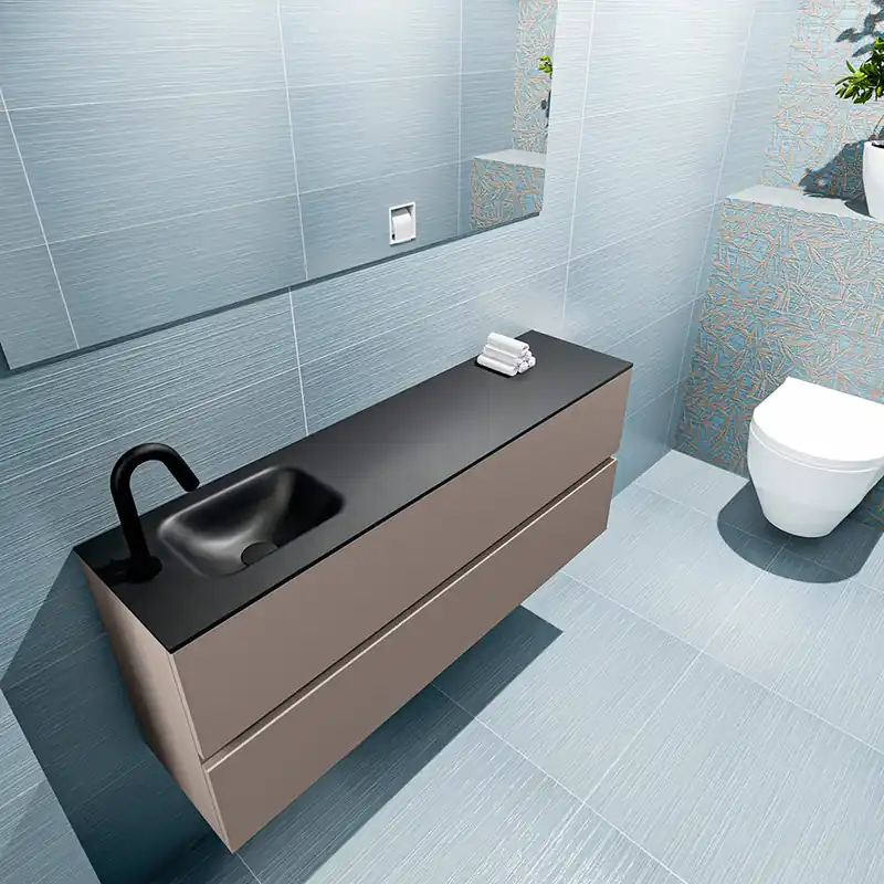 Geld-Terug-Garantie Mondiaz Ada 120cm toiletmeubel smoke met wastafel urban links 1 kraangat
