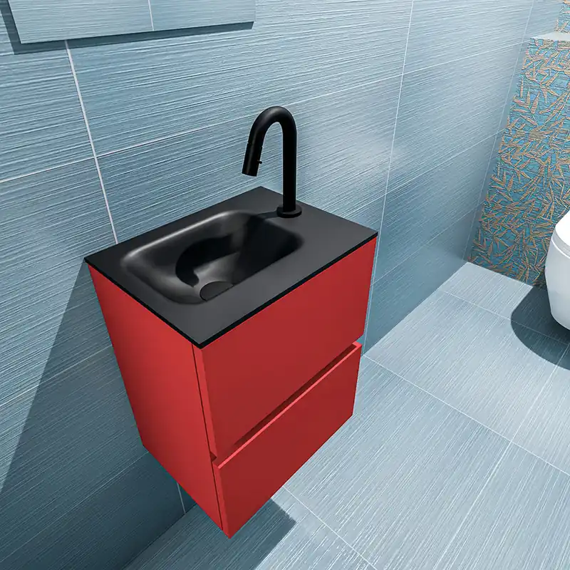 Beperkt Aanbod Mondiaz Ada 40cm toiletmeubel fire met wastafel urban links 1 kraangat