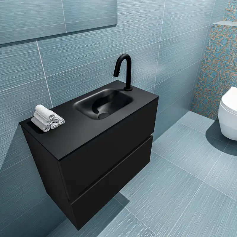 Aanbieding Mondiaz Ada 60cm toiletmeubel urban met wastafel urban rechts 1 kraangat
