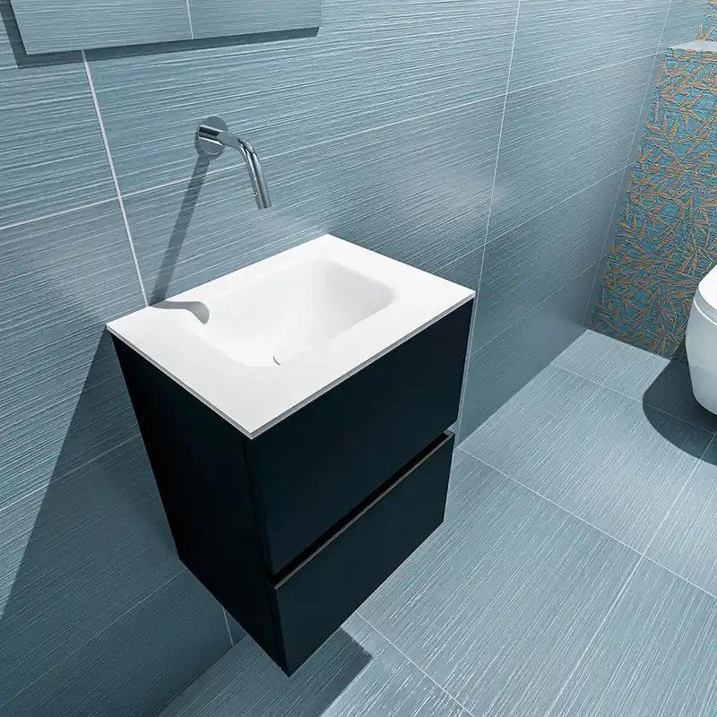 Beste Prijs Mondiaz Ada 40cm toiletmeubel urban met wastafel talc midden zonder kraangat