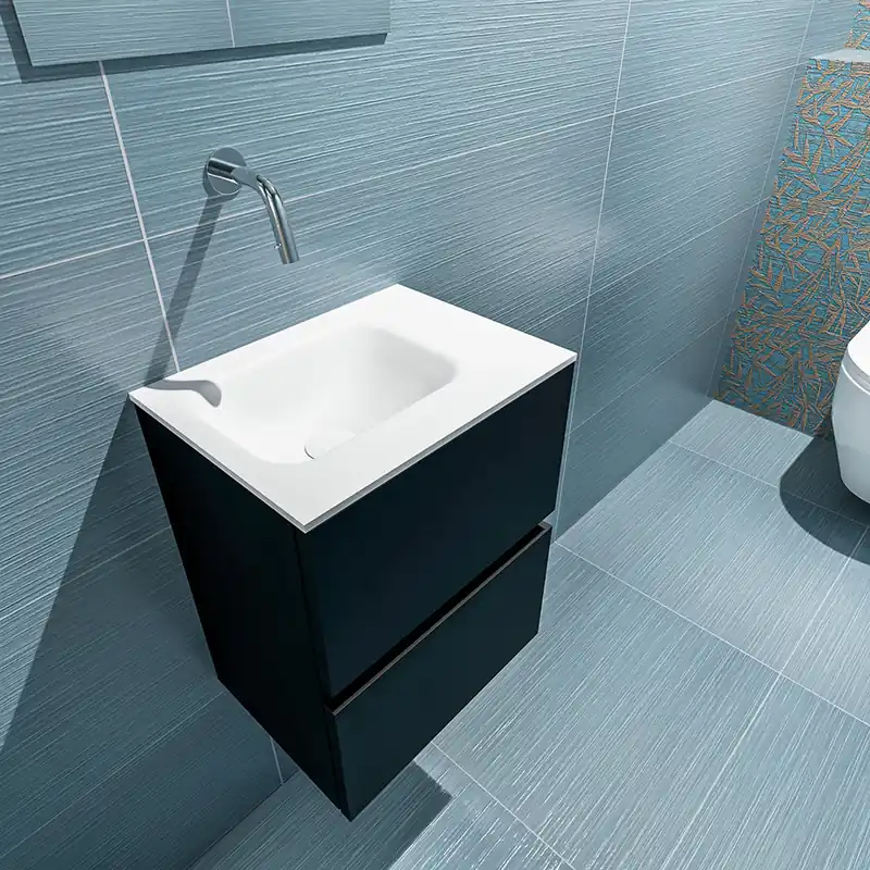 Nieuwe Collectie Mondiaz Ada 40cm toiletmeubel urban met wastafel talc links zonder kraangat