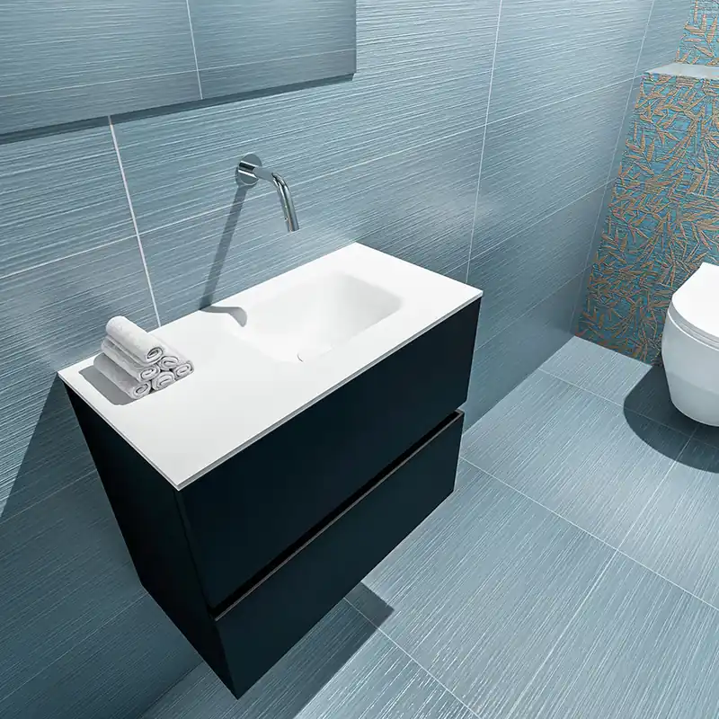 Alleen Vandaag Mondiaz Ada 60cm toiletmeubel urban met wastafel talc rechts zonder kraangat