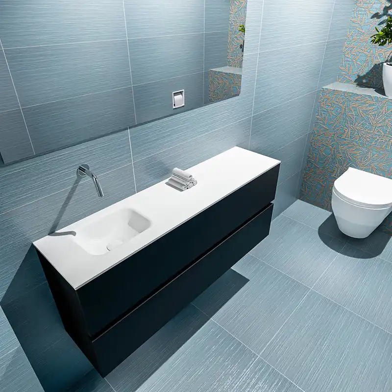Exclusief Mondiaz Ada 120cm toiletmeubel urban met wastafel talc links zonder kraangat