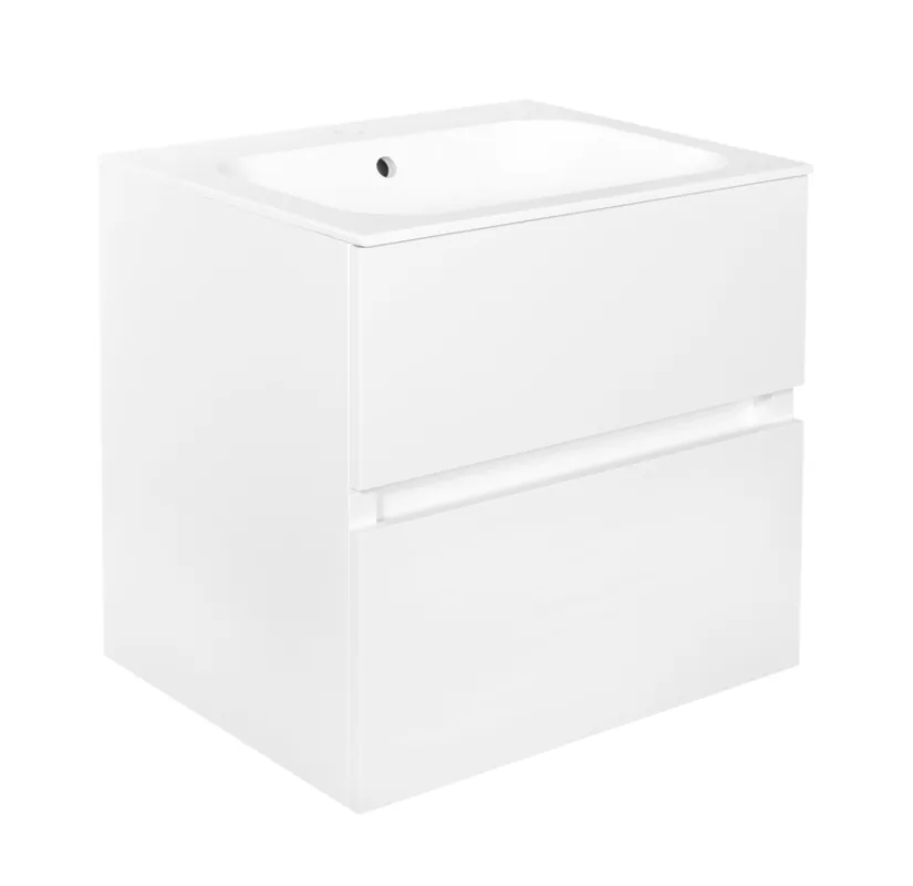 Best Design Splash wastafelonderkast greeploos 2 lades wit glans 60cm Rechtstreeks Van De Fabrikant