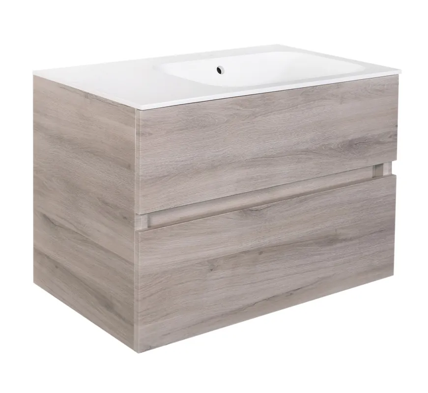 Best Design Splash badkamermeubel 80cm met kraangat eiken grijs Tijdelijk Beschikbaar