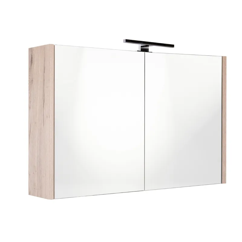 Shop Nu Best Design Happy spiegelkast met verlichting 100x60cm eiken
