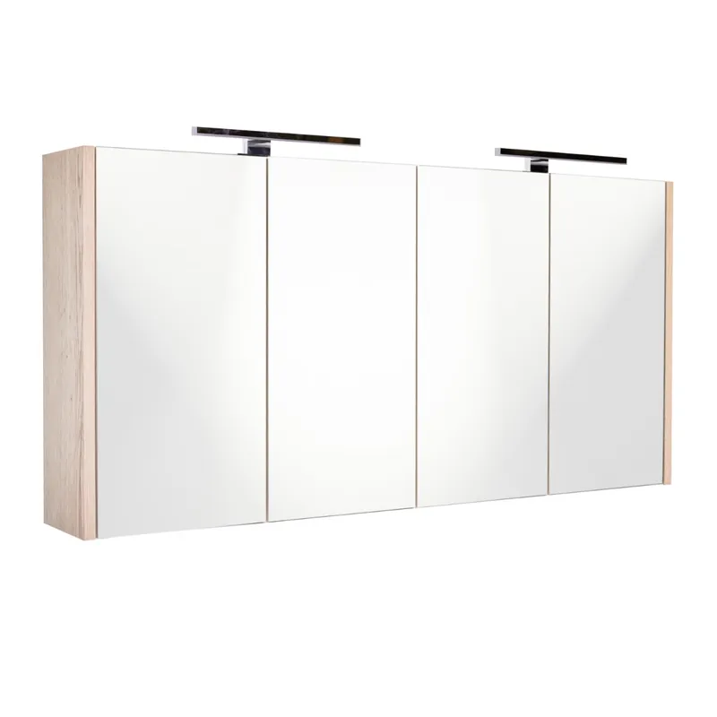 Op = Op Best Design Happy spiegelkast met verlichting 120x60cm eiken
