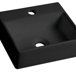 Sapho Giulia keramische wastafel 33.5x29cm zwart mat Topkwaliteit