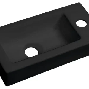 Sapho Zoe keramische fontein 37x18cm zwart mat Goedkoop