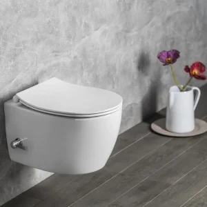 Alleen Vandaag Isvea Sentimenti hangend toilet met bidetsproeier randloos wit