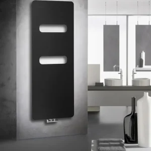 Exclusieve Aanbieding Sapho Tabella Open badkamerradiator 59x149cm zwart mat 827W