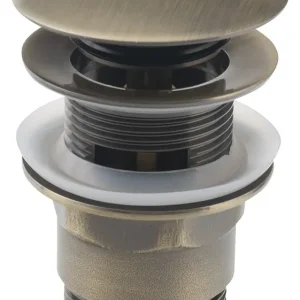 Aqualine clickwaste 5/4" met overloop brons Merkproduct