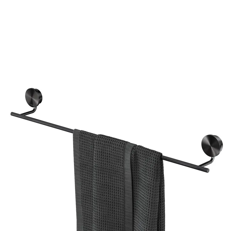 Bestseller Geesa Opal handdoekrek 60cm zwart metaal geborsteld