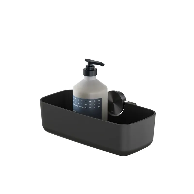 Uitverkoop Geesa Opal douchemand 25cm zwart metaal geborsteld