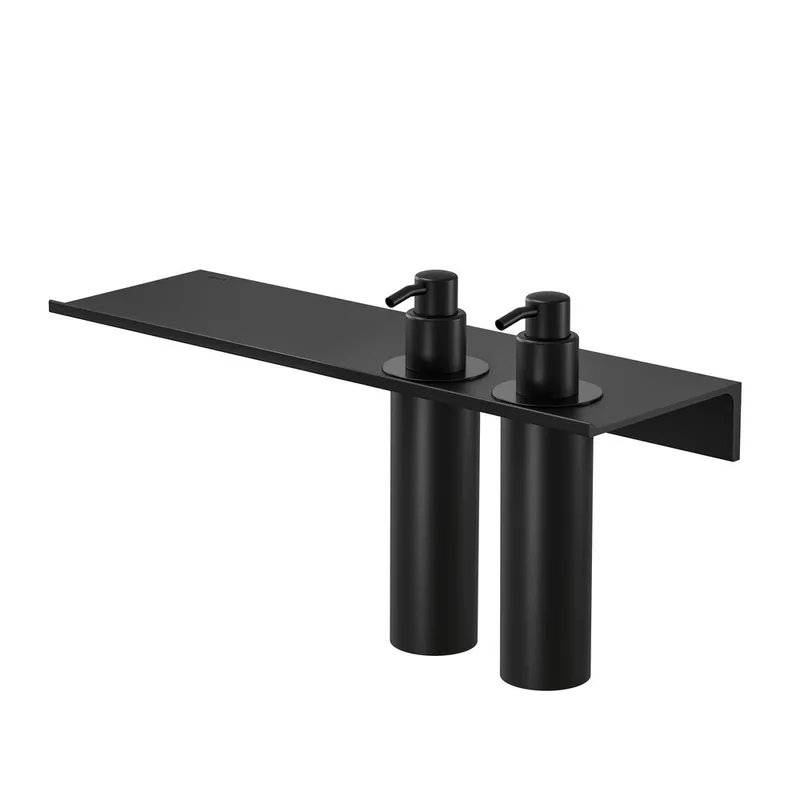 Op = Op Geesa Leev planchet 40cm met dispenser multi 200ml zwart