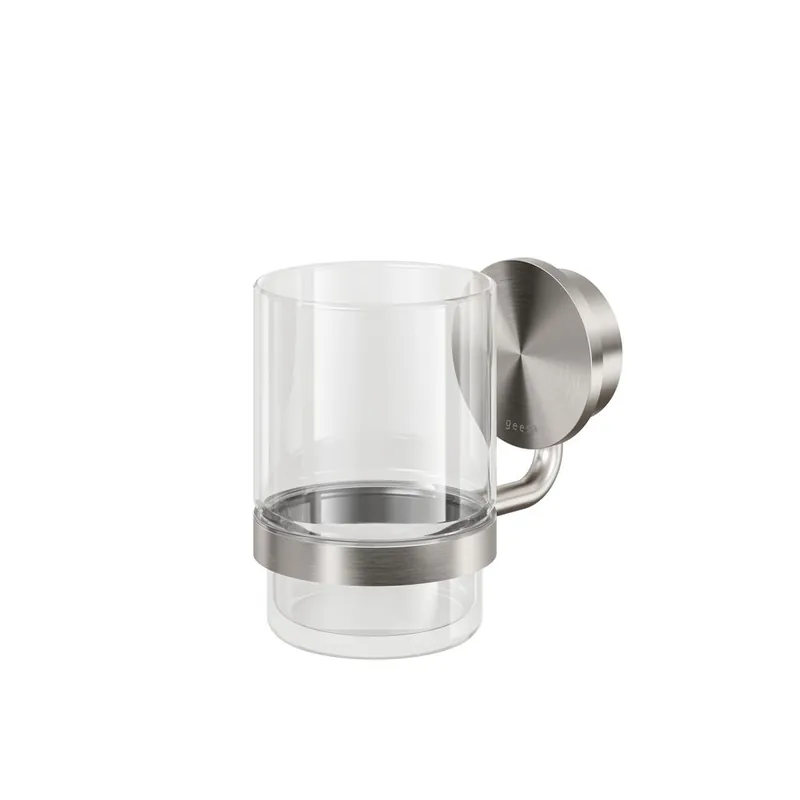 Actieprijs Geesa Opal glashouder met glas RVS geborsteld
