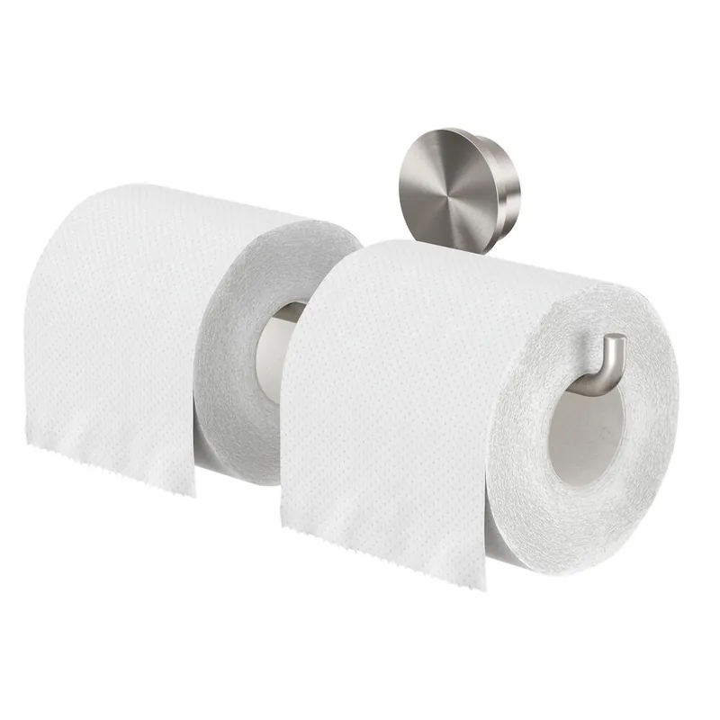 Geesa Opal toiletrolhouder dubbel RVS geborsteld Speciale Aanbieding