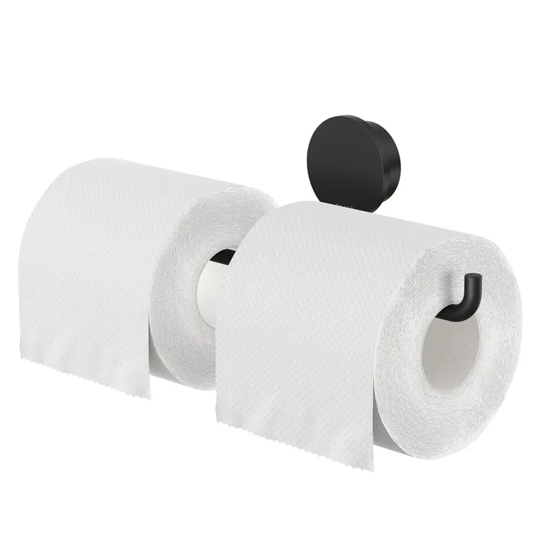 Alleen Vandaag Geesa Opal toiletrolhouder dubbel zwart