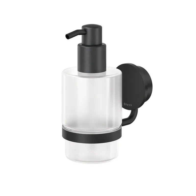 Beperkte Voorraad Geesa Opal zeepdispenser 200ml zwart