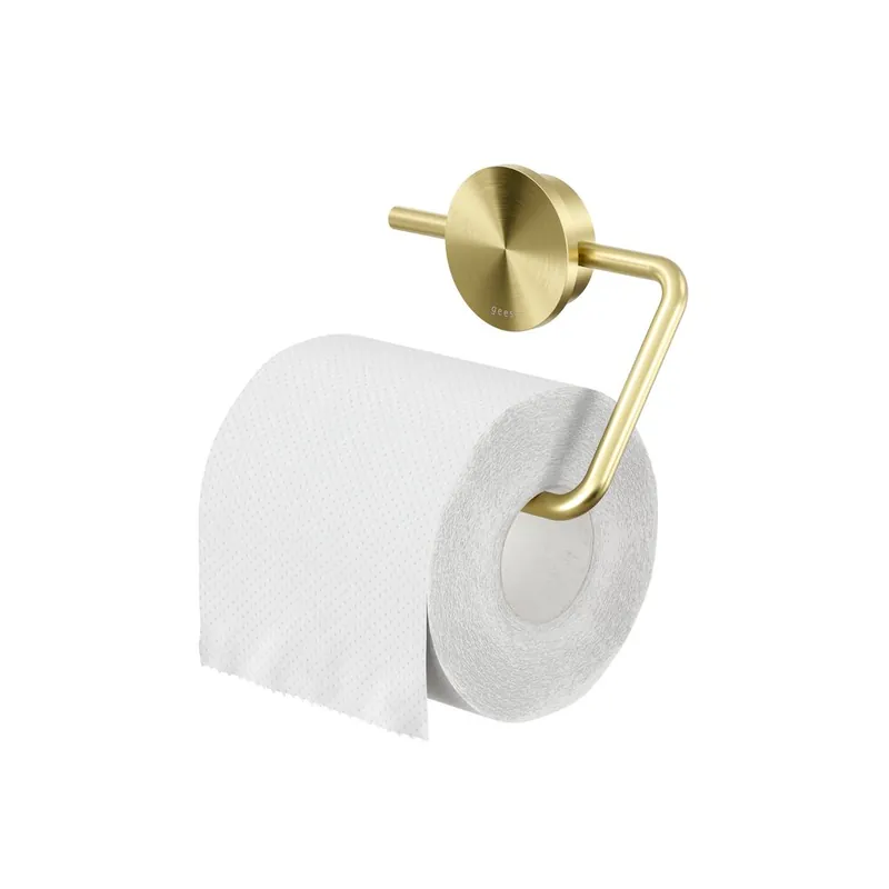 Geesa Opal toiletrolhouder zonder klep goud geborsteld Alleen Vandaag