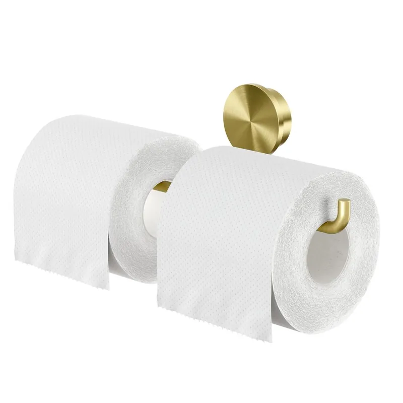 Geesa Opal toiletrolhouder dubbel goud geborsteld Must-Have
