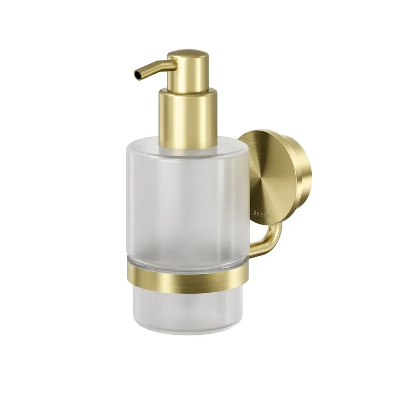 Aanbieding Geesa Opal zeepdispenser 200ml goud geborsteld