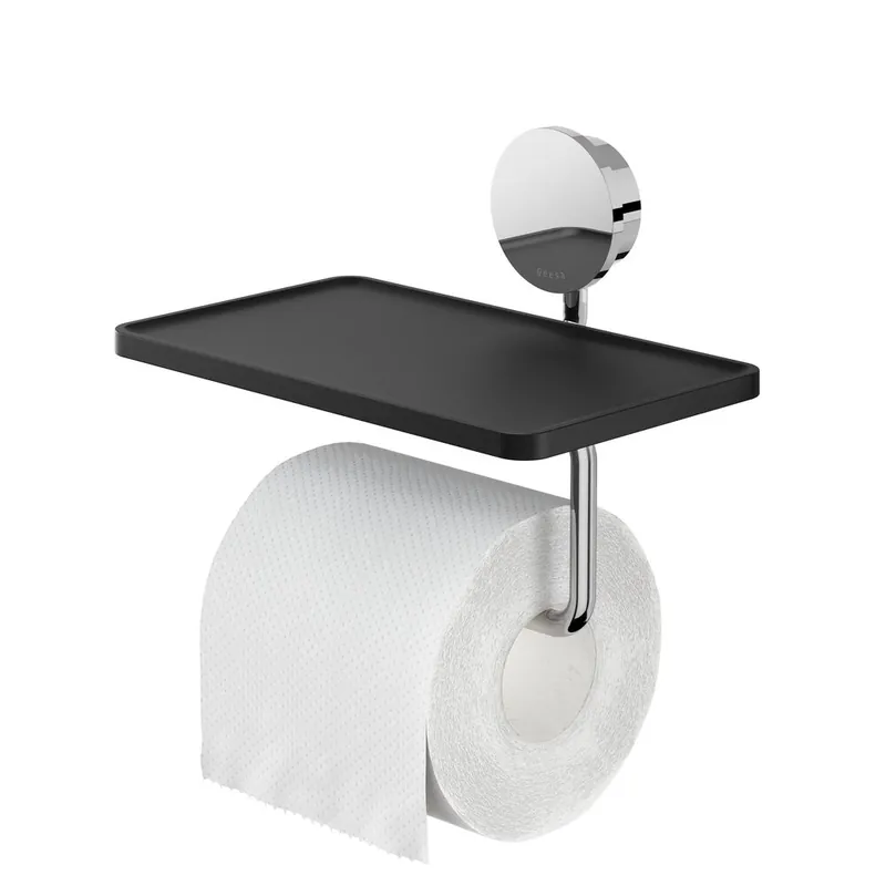 Betaalbaar Geesa Opal toiletrolhouder met planchet chroom
