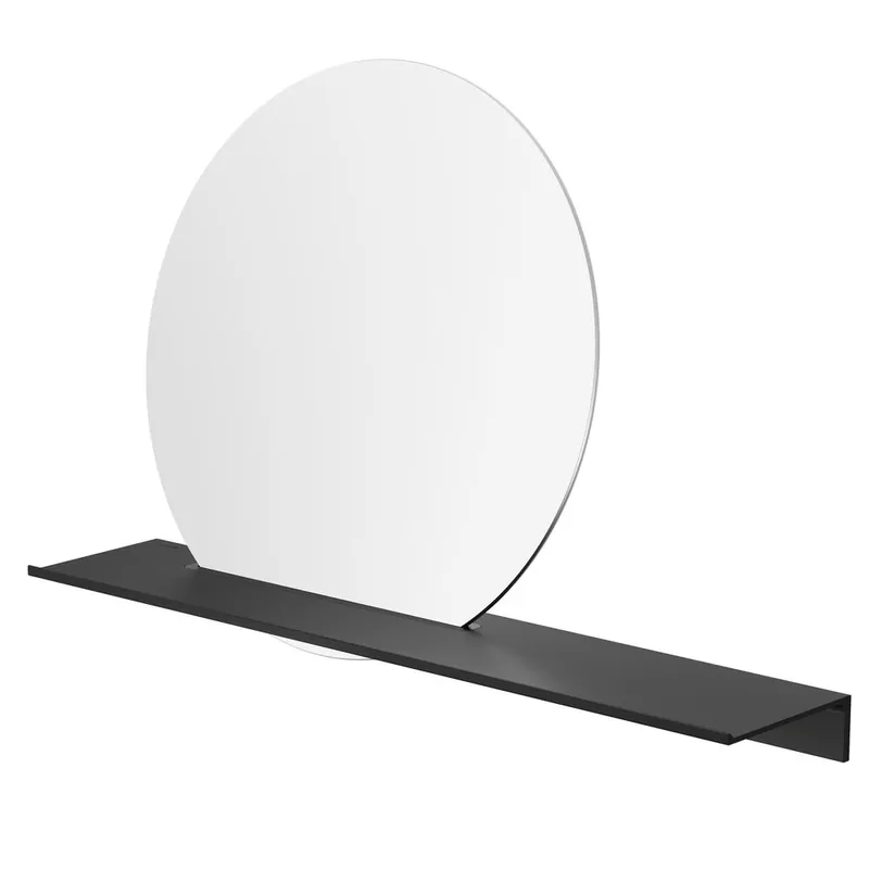 Geesa Leev planchet 60cm met spiegel zwart Bestseller