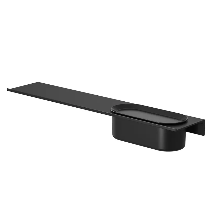 Geld-Terug-Garantie Geesa Leev planchet 60cm met douchemand 23 cm zwart
