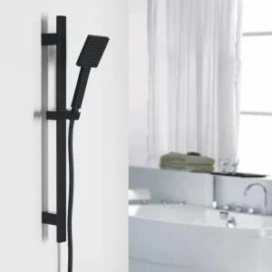 Nu Kopen Sapho vierkante doucheset 70cm mat zwart
