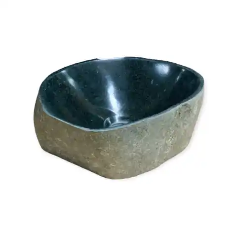 B-Stone Yaren natuurstenen waskom 30x22cm Beperkte Voorraad