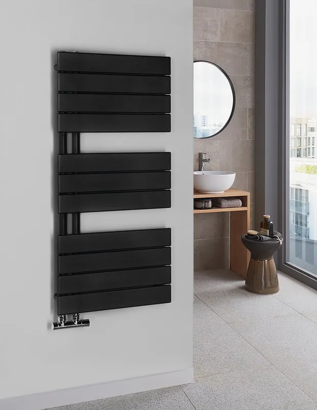 Aqualine Mili radiator mat zwart 45x93cm 381W Betaalbaar
