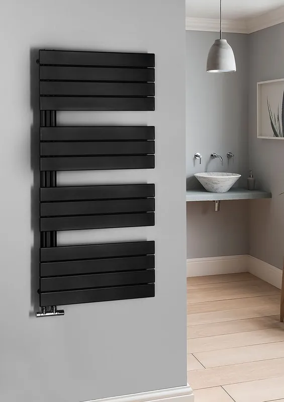 Bestel Nu Aqualine Mili radiator mat zwart 60x122cm 632W