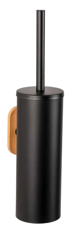 Wenko Orea Turbo-Loc Bamboo toiletborstelhouder zwart mat Laatste Versie