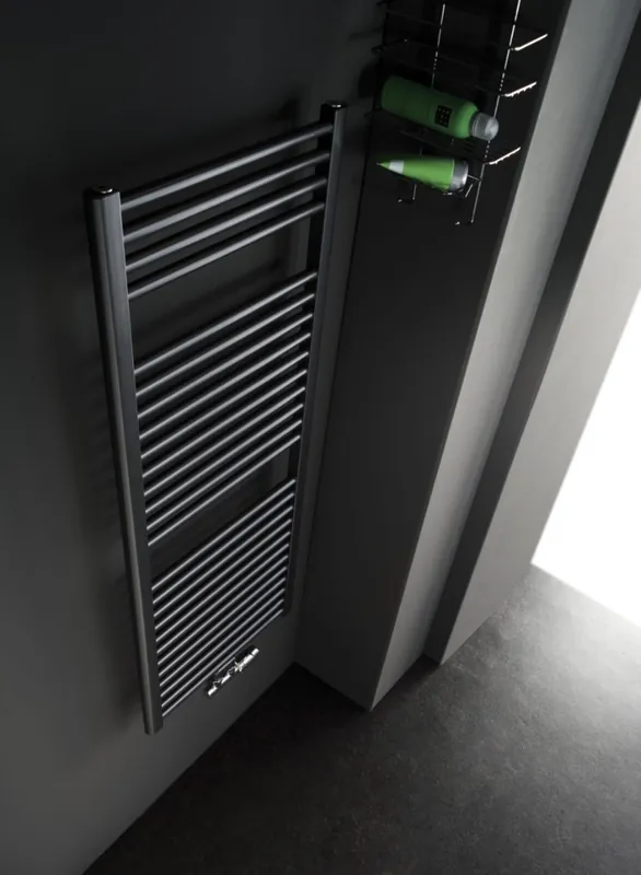 Instamat Rondo Lux handdoekradiator 149x60.7cm zwart mat 866W Groothandel