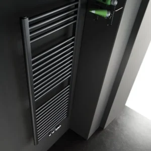 Instamat Rondo Lux handdoekradiator 181x60.7cm zwart mat 1054W Limited Edition