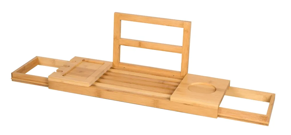 Veilige Betaling Best Design Tray verstelbare badbrug 50-90cm bamboe