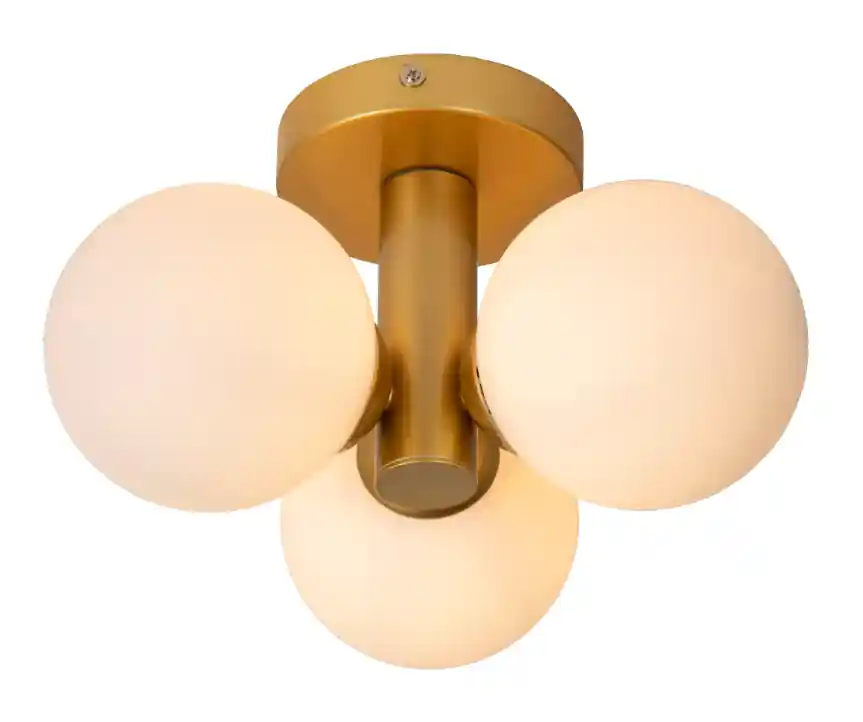 Nu Kopen Lucide Trudy plafondlamp 3x40W goud mat
