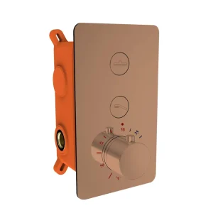 Weekendaanbieding Best Design Dijon 2-weg inbouw thermostaat sunny bronze - brons