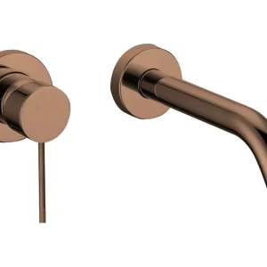 Gratis Verzending Best Design Dijon inbouw wastafelkraan 20cm sunny bronze - brons