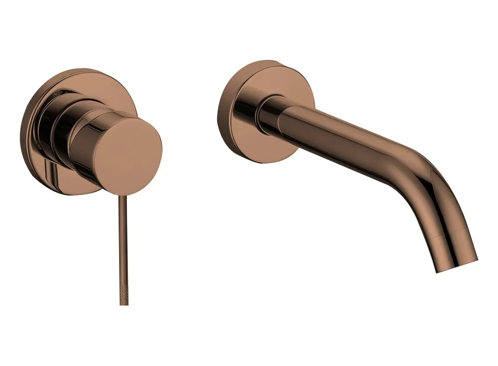 Gratis Verzending Best Design Dijon inbouw wastafelkraan 20cm sunny bronze - brons