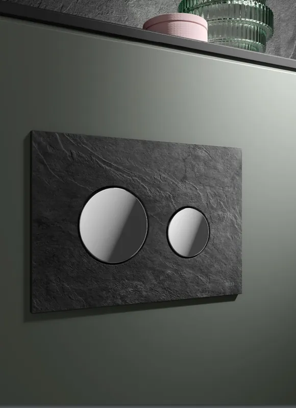 Lage Prijs TECE Loop Modulair drukplaat leisteen met toetsen glans chroom