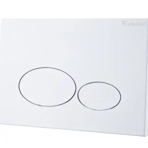 Garantie Inbegrepen Mueller drukplaat voor oa UP320 inbouwreservoir metal glans wit