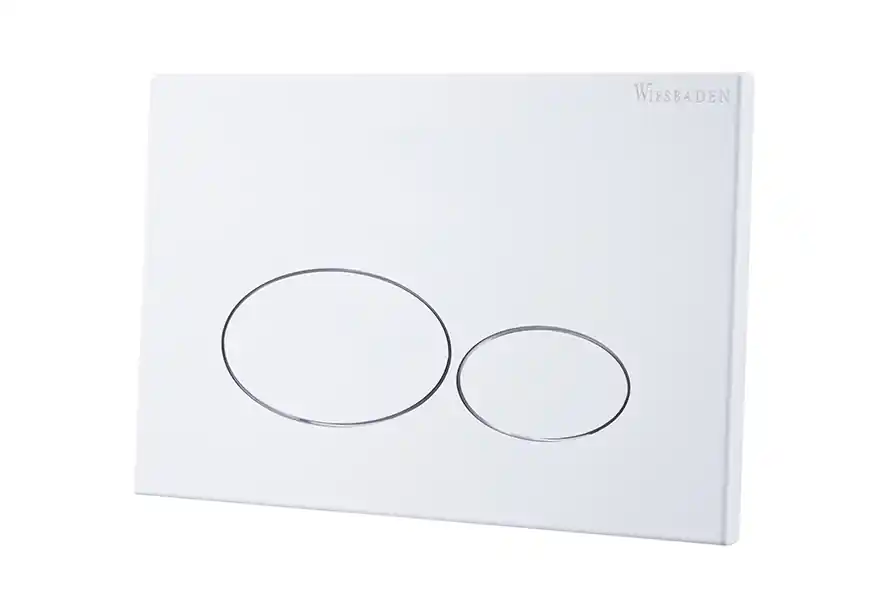 Garantie Inbegrepen Mueller drukplaat voor oa UP320 inbouwreservoir metal glans wit