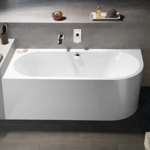 Dagaanbieding Polysan Monolith ligbad links 180x75x60cm wit