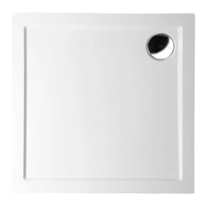 Goedkoop Polysan Aura vierkante douchebak 90x90x3cm wit